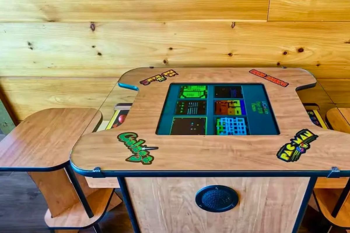 Enjoy some classic gaming fun right at the cabin, perfect for keeping kids and adults entertained between Smoky Mountain adventures.