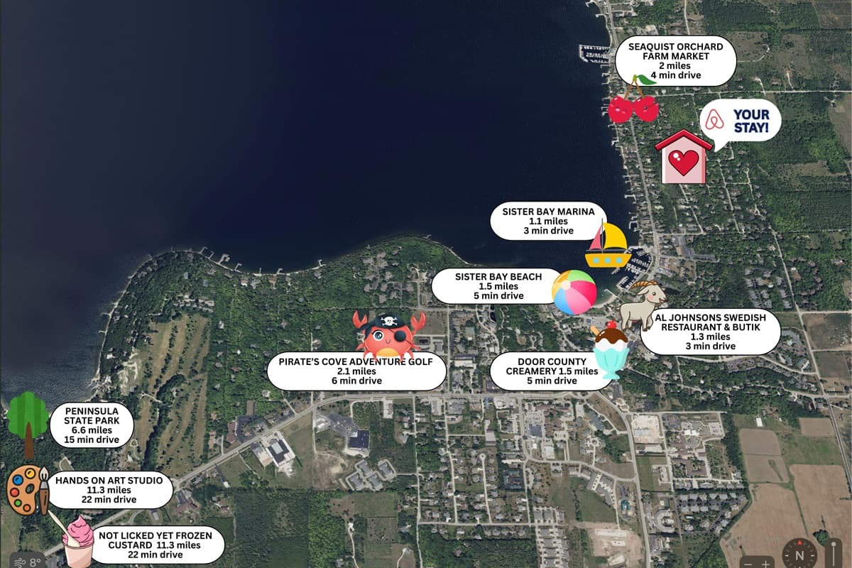 Explore the best of the area with our easy-to-follow local attractions map!