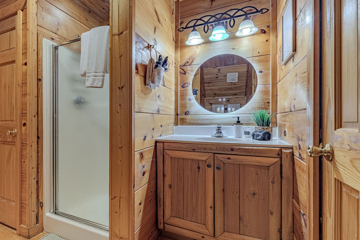 Take a relaxing bath after exploring the Smokies or enjoy a refreshing shower before heading out.