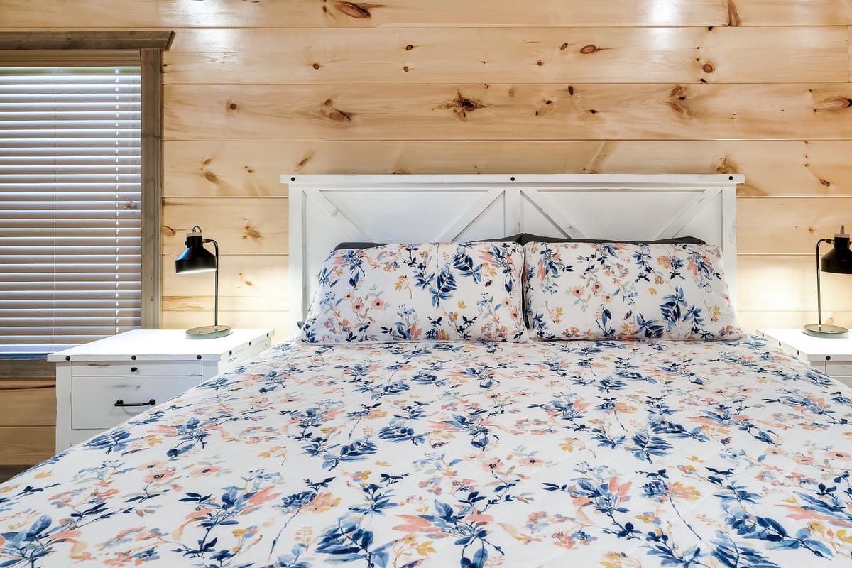 Step into a peaceful king bedroom where comfort and relaxation take center stage.