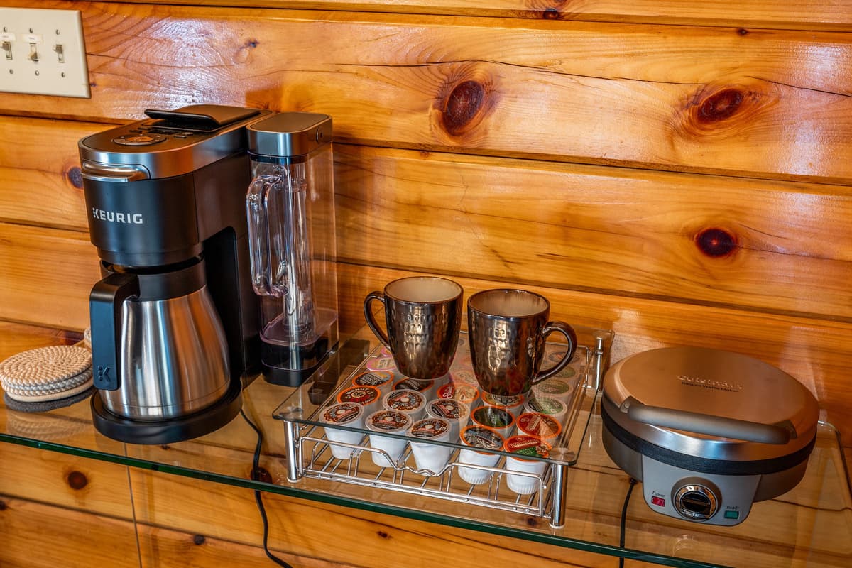 Start your mornings just the way you like them at the cozy coffee station.