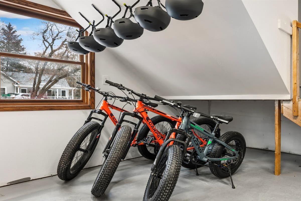 For every season, we keep fat tire bikes you can ride around the neighborhood.