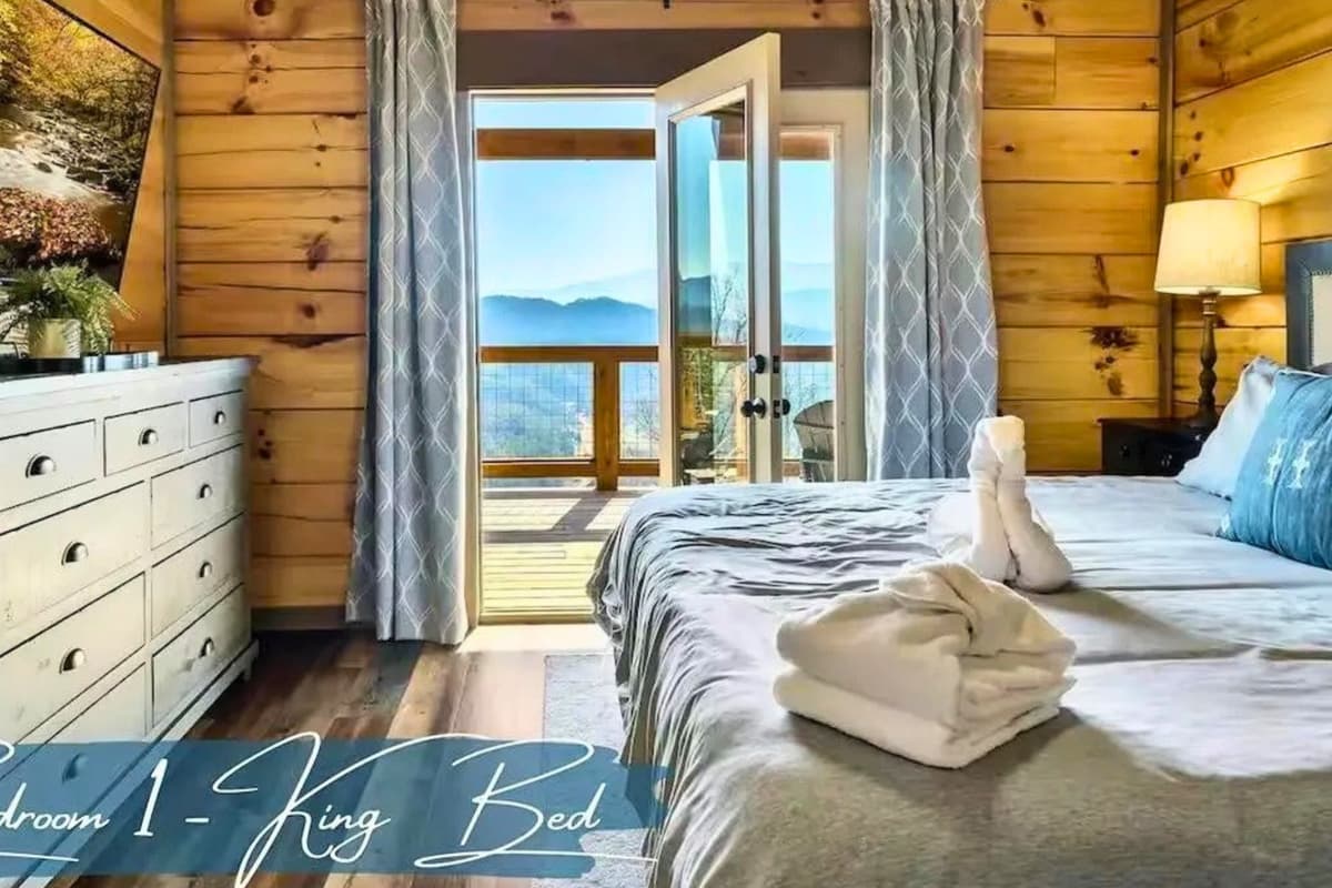 Retreat to a comfortable king bedroom designed for a peaceful night’s rest.
