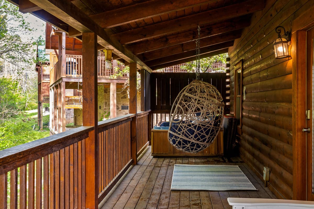 Settle in, gently sway, and take in the peaceful surroundings while enjoying your morning coffee or a quiet moment together.