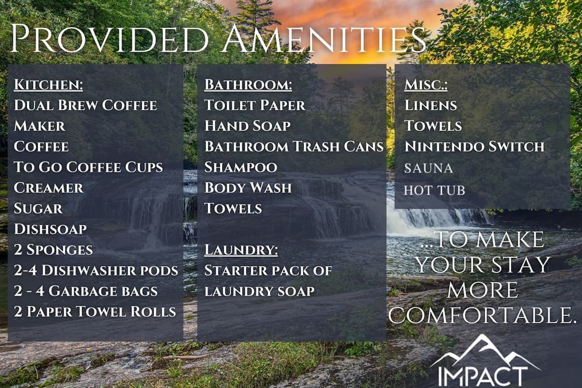 Your comfort is our priority! Enjoy our thoughtfully provided amenities, all set up to make your stay feel just like home.