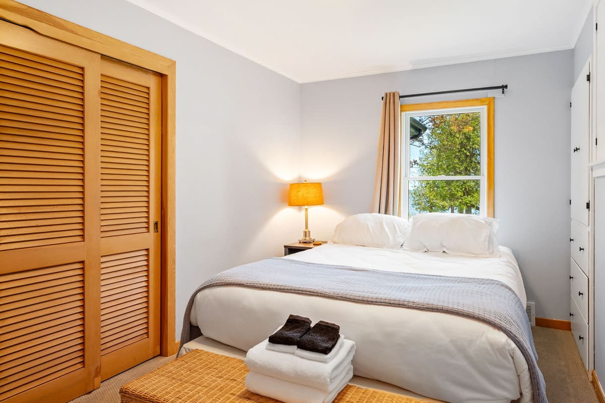 Fresh linens and comfortable bedding are ready for your arrival.