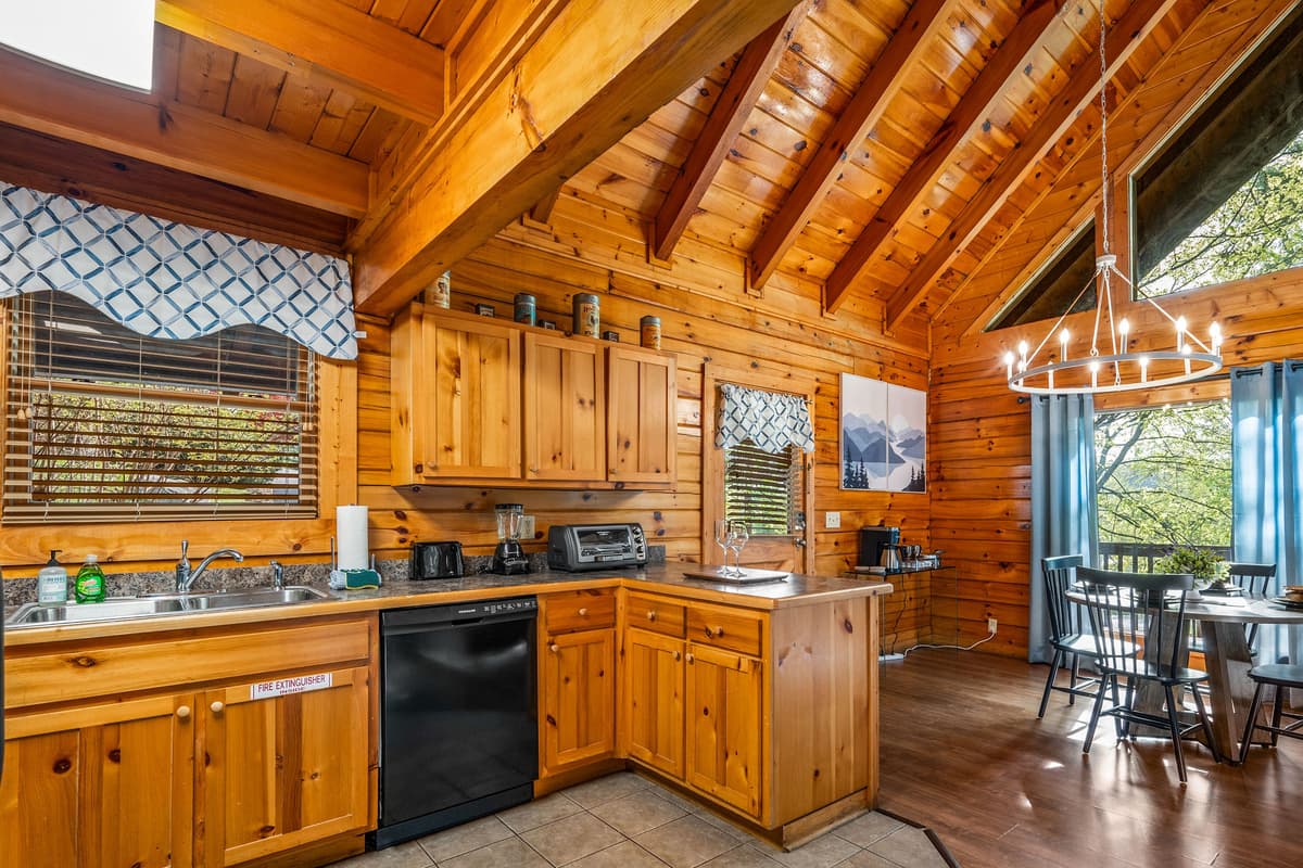 The sleek stainless-steel appliances add a modern touch while keeping the space stylish and functional.