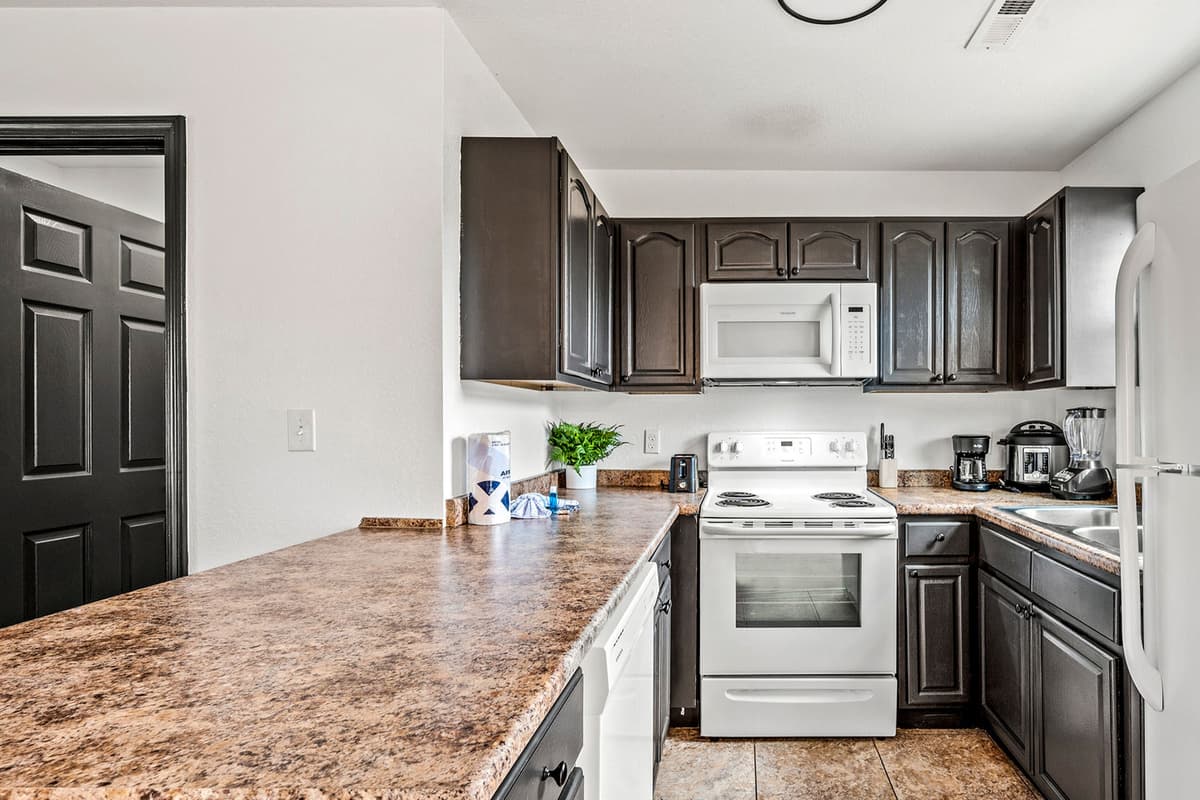 Cook and gather with ease in our spacious, fully stocked kitchen.