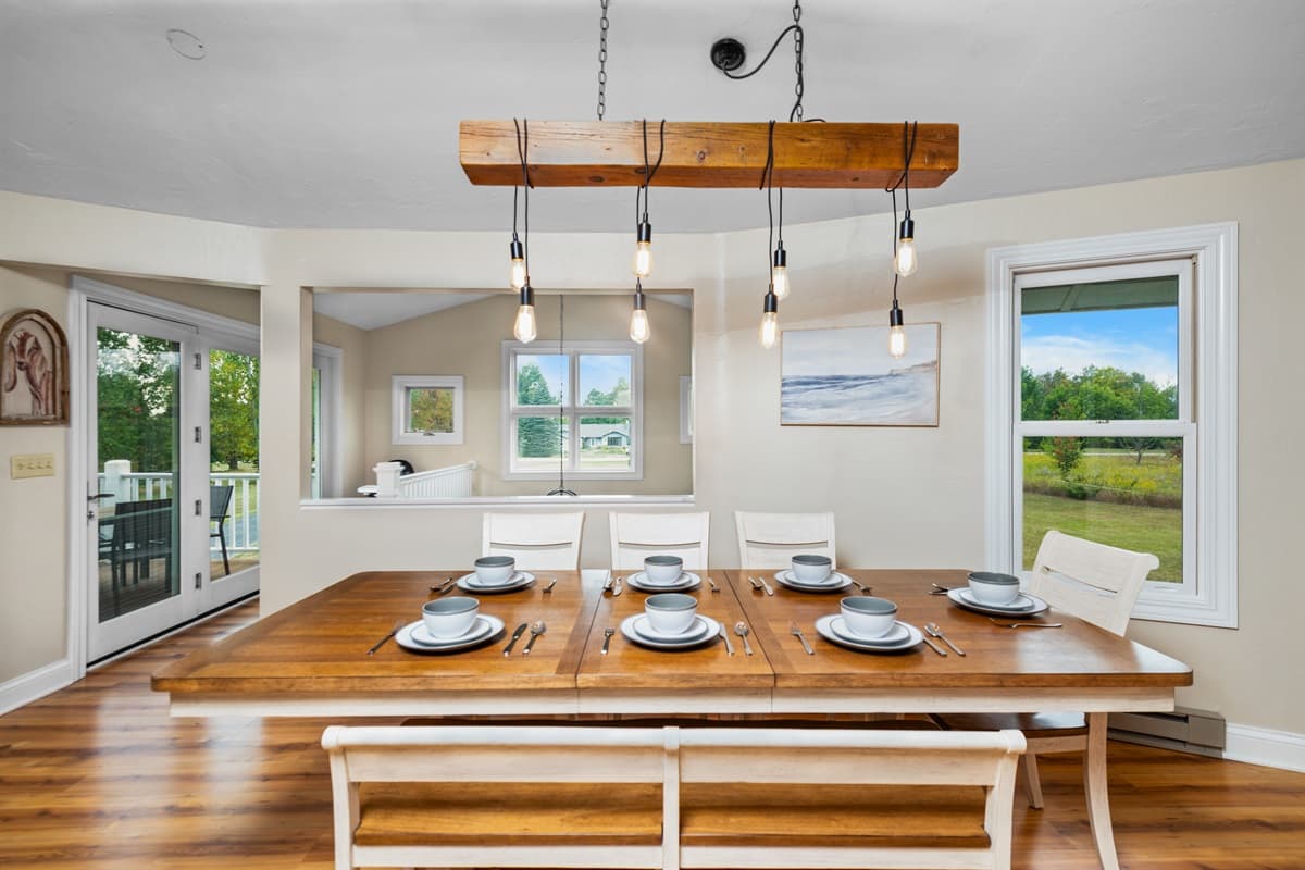 Create lasting memories around the table in our cozy and thoughtfully decorated dining area.