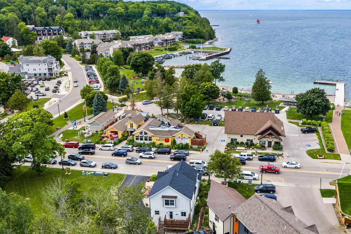 With the beach and downtown just outside your door, this home is an ideal base for your Door County getaway.