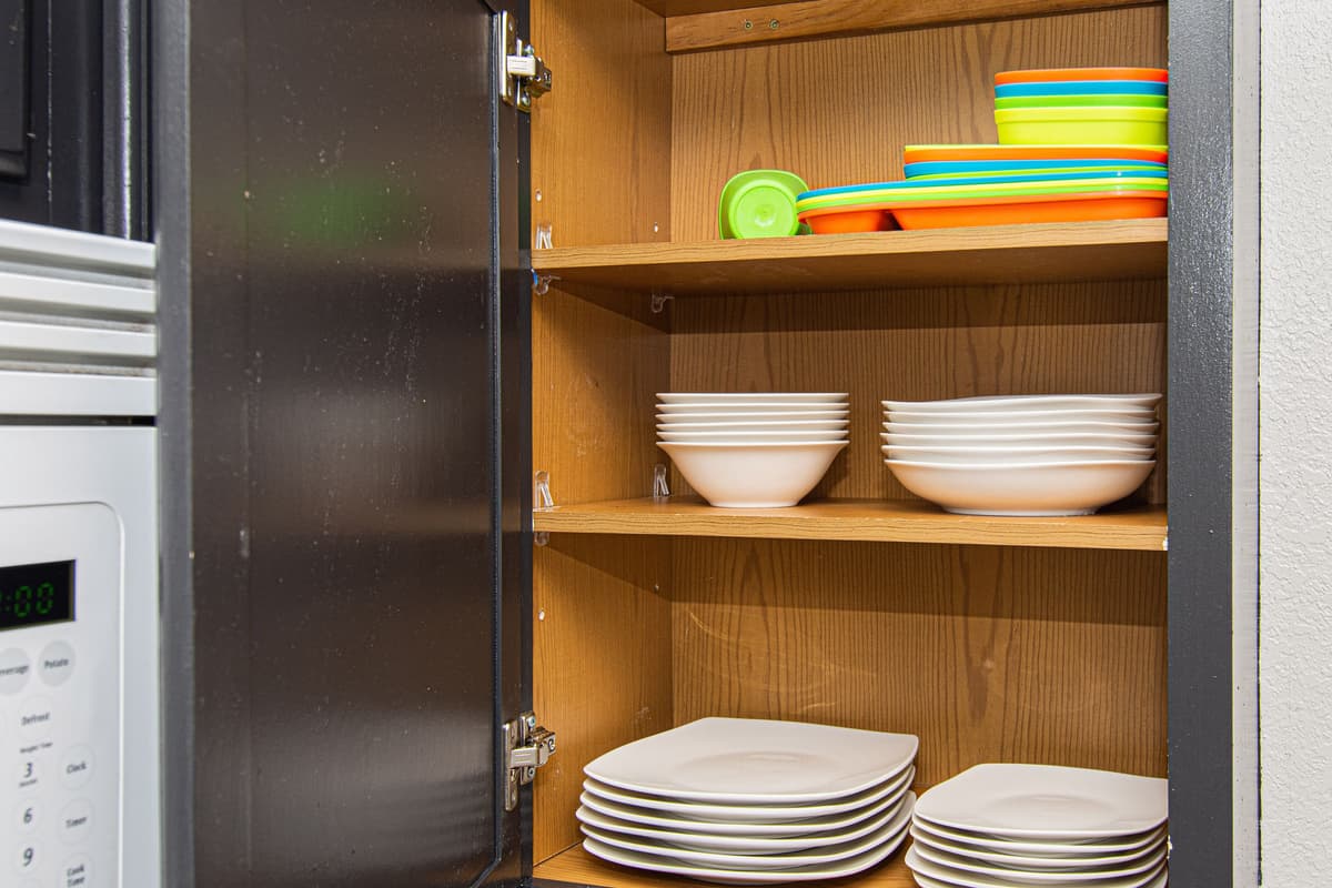 Everything you need for everyday meal preparation is close at hand.