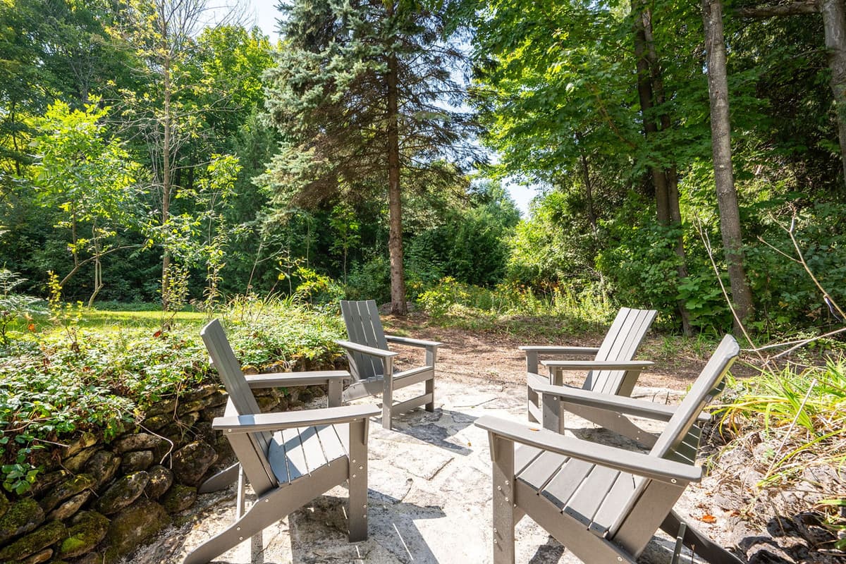 Open the glass doors and step out onto the deck with comfortable seating