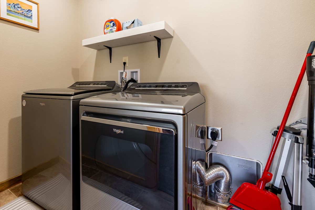 Washer and Dryer for convenience.