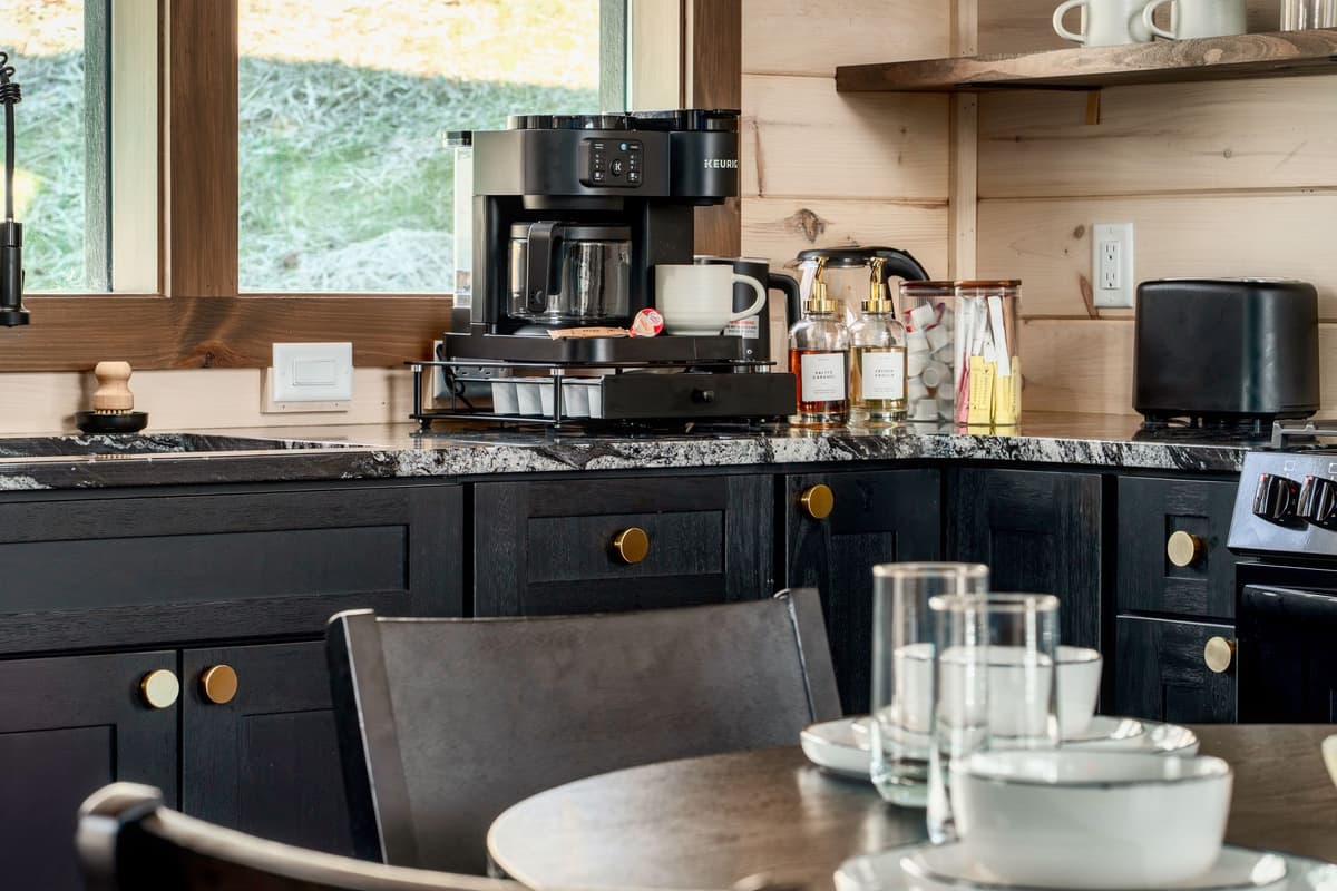 With the open-concept design, you can enjoy conversation with family or friends even while someone is preparing a meal in the kitchen.
