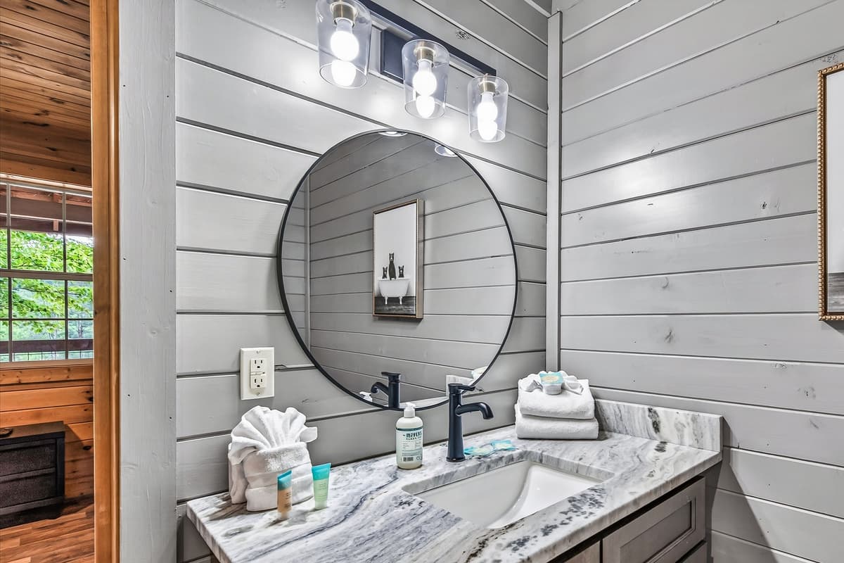 Enjoy the convenience of a private ensuite bathroom just steps from the king bedroom.