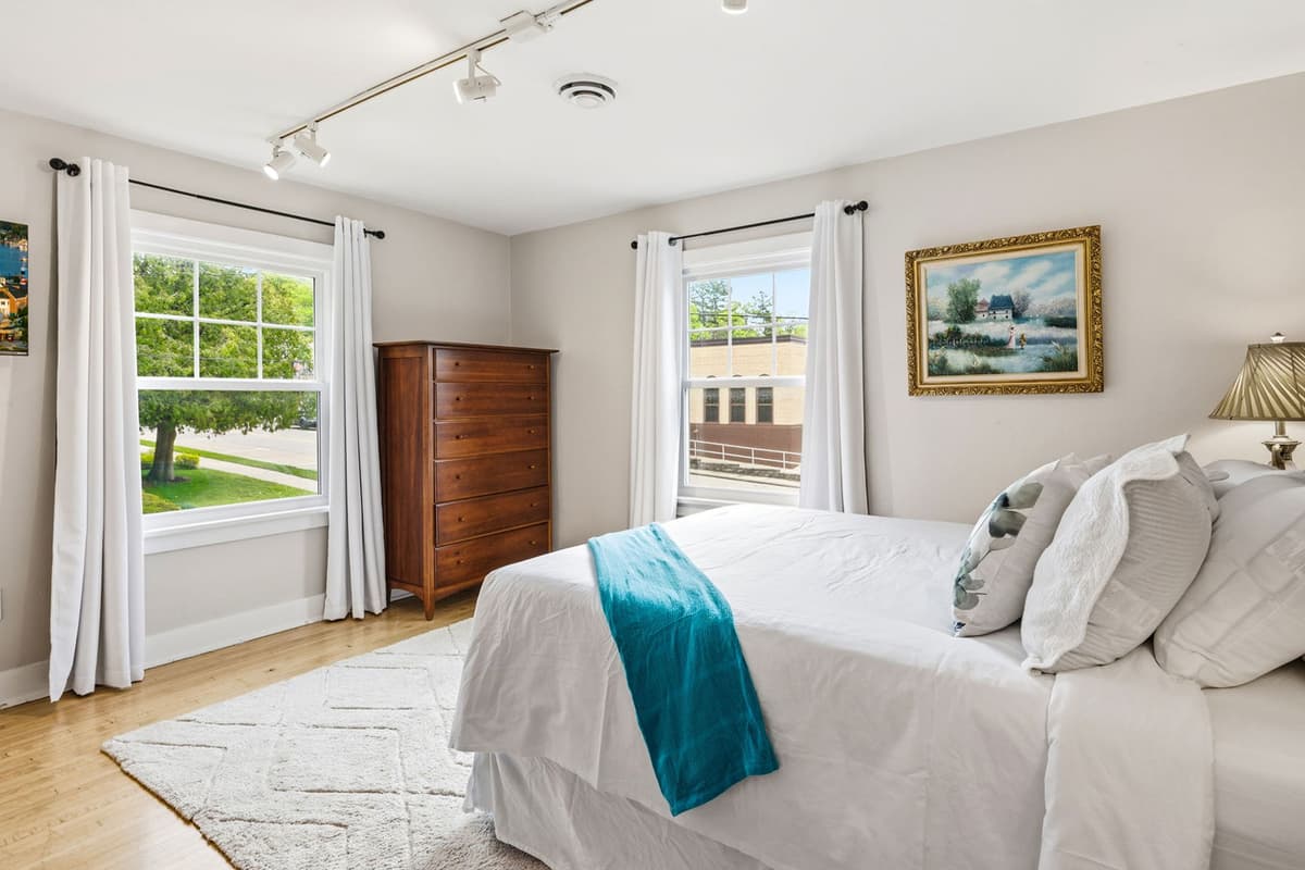 It’s a welcoming retreat after a day of exploring, with plenty of room to settle in and enjoy a restful night’s sleep. The convenient upstairs location provides added privacy while keeping you close to the rest of the home.