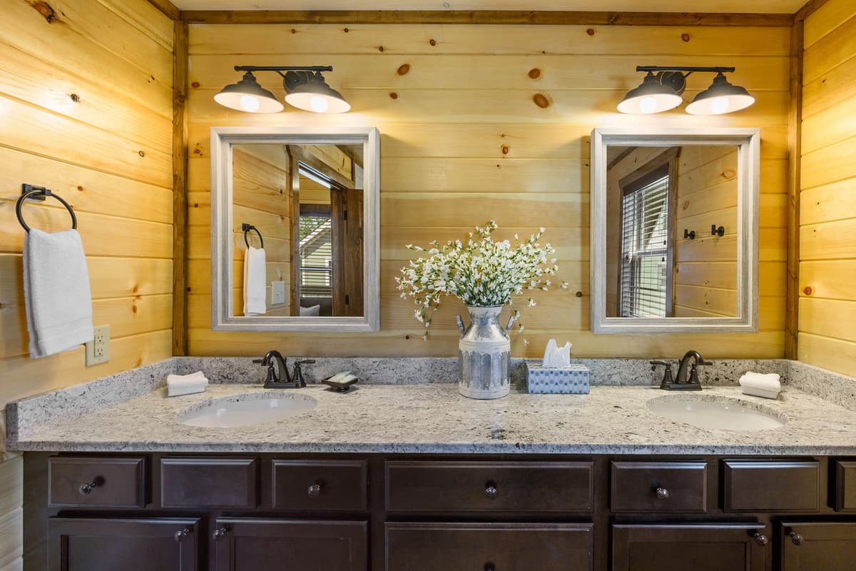 The ensuite bathroom adds an extra touch of convenience and privacy to your stay.