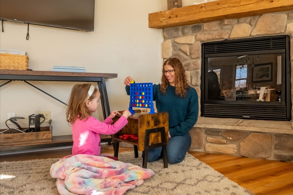 It’s a welcoming space to spend time with family and friends after a day of exploring Door County.