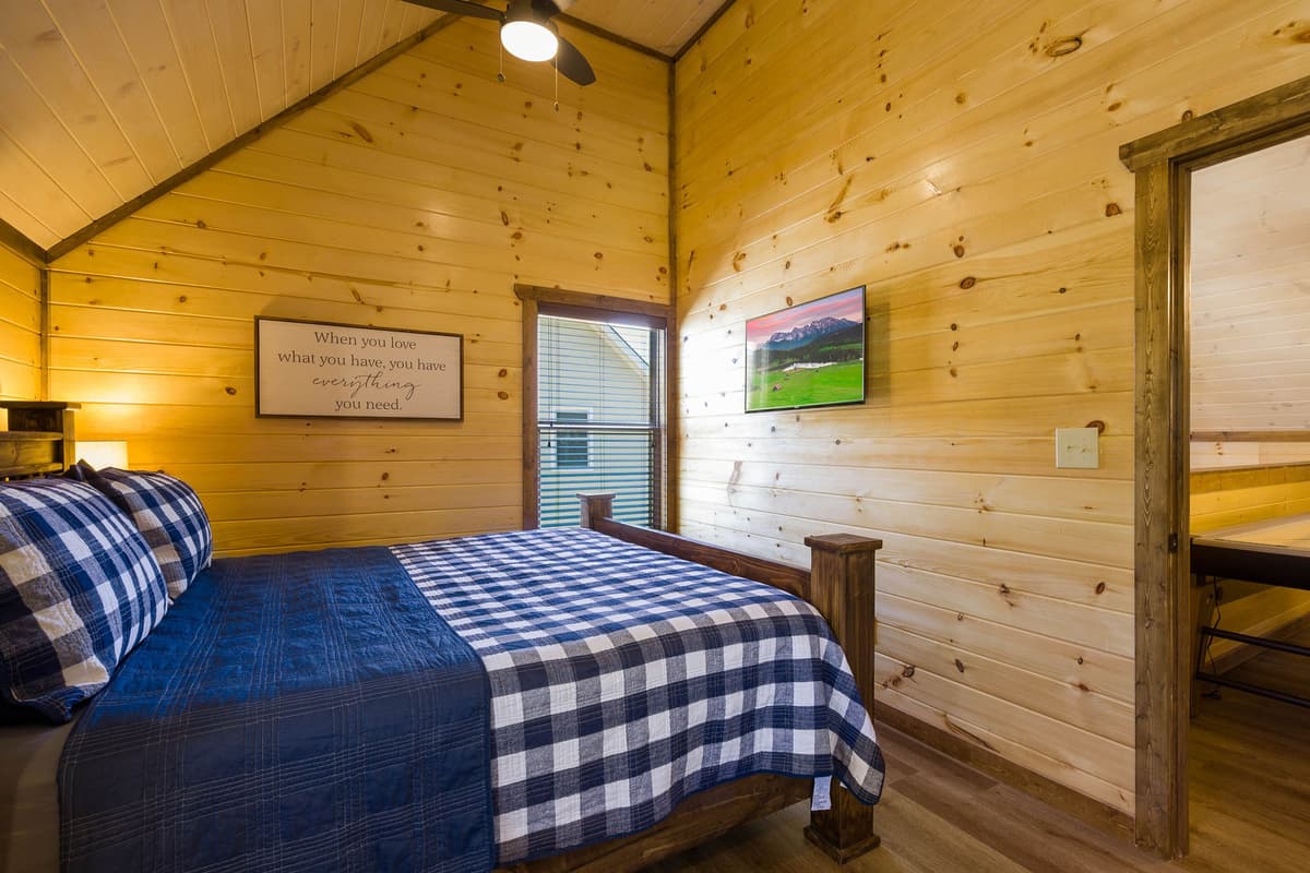 The TV makes it easy to unwind with a movie or your favorite series.