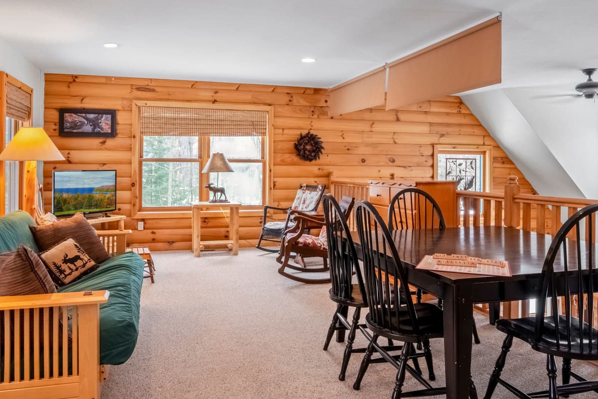 It’s a great spot to relax with a book, enjoy a cup of coffee, or have a quiet conversation away from the main living area.
