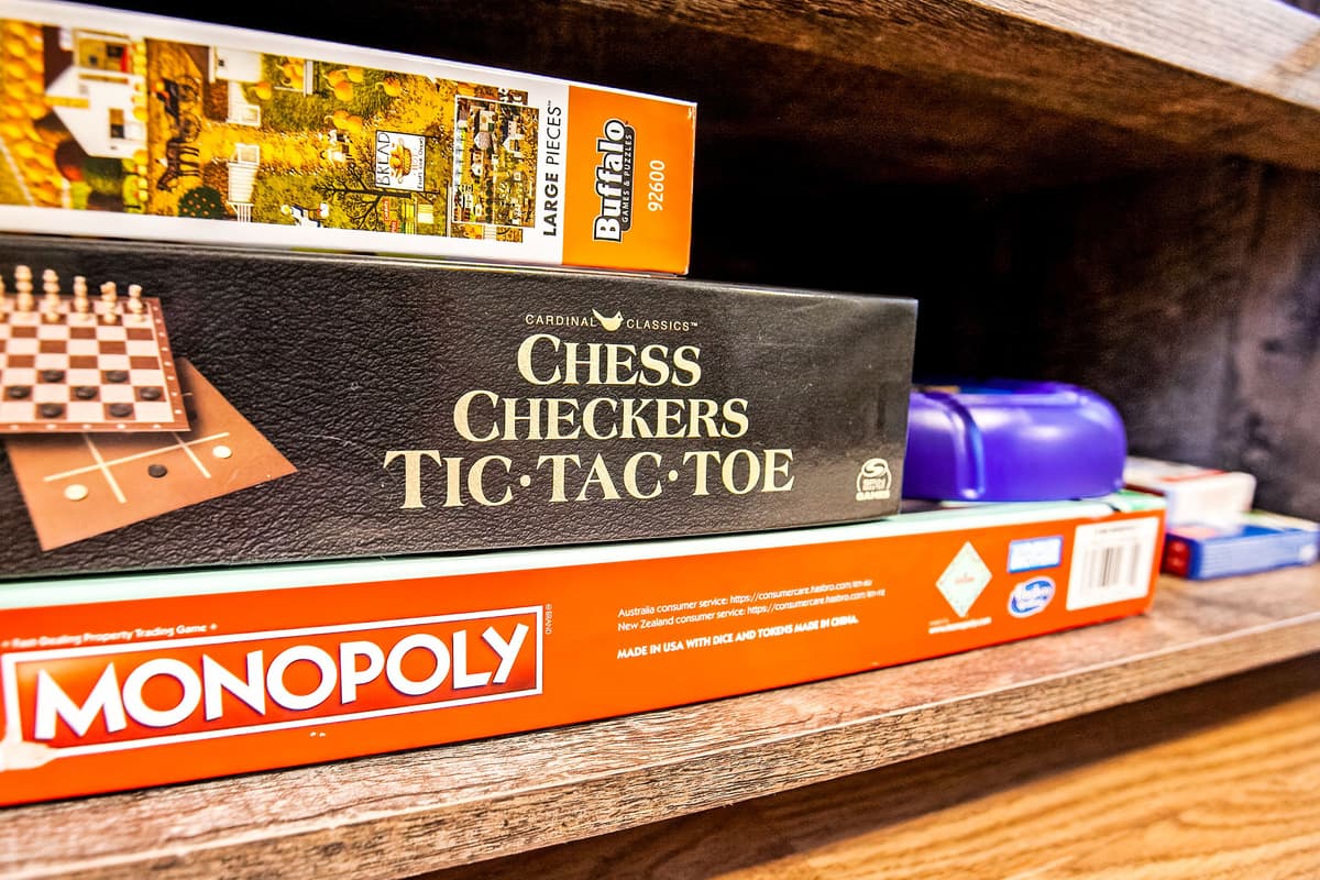 Board games offer an easy way to unwind after a day of exploring the Smokies.