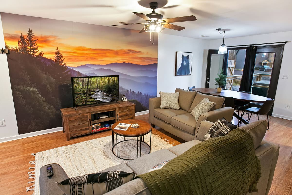 The space is perfect for spending quality time with family or friends.