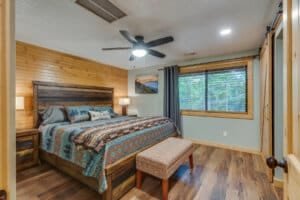 Relax in king-sized comfort with a balcony made for unwinding.