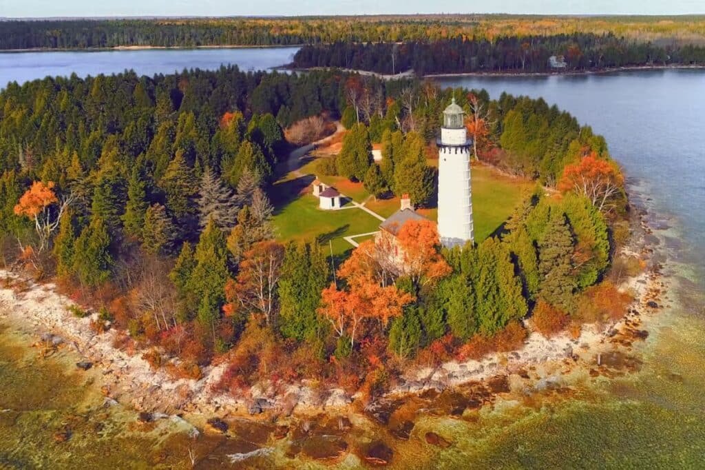 Lakefront vacation home in Green Bay with a private dock and calm water views
