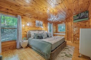 Retreat to this beautifully appointed bedroom, designed for ultimate comfort and relaxation