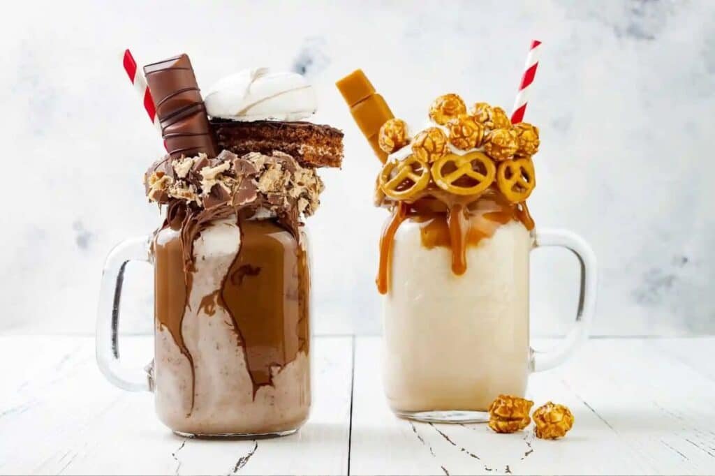 Assorted summer desserts like ice cream, cupcakes and key lime pie at a Gulf Shores beachside café