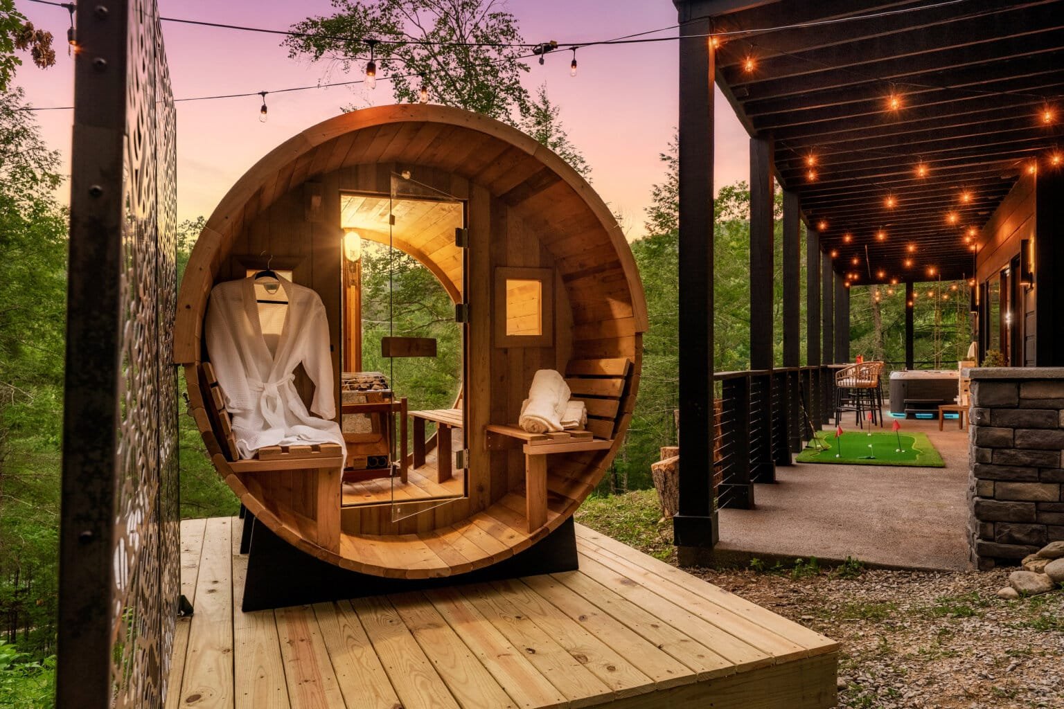 Enjoy year-round swimming in this impressive indoor pool