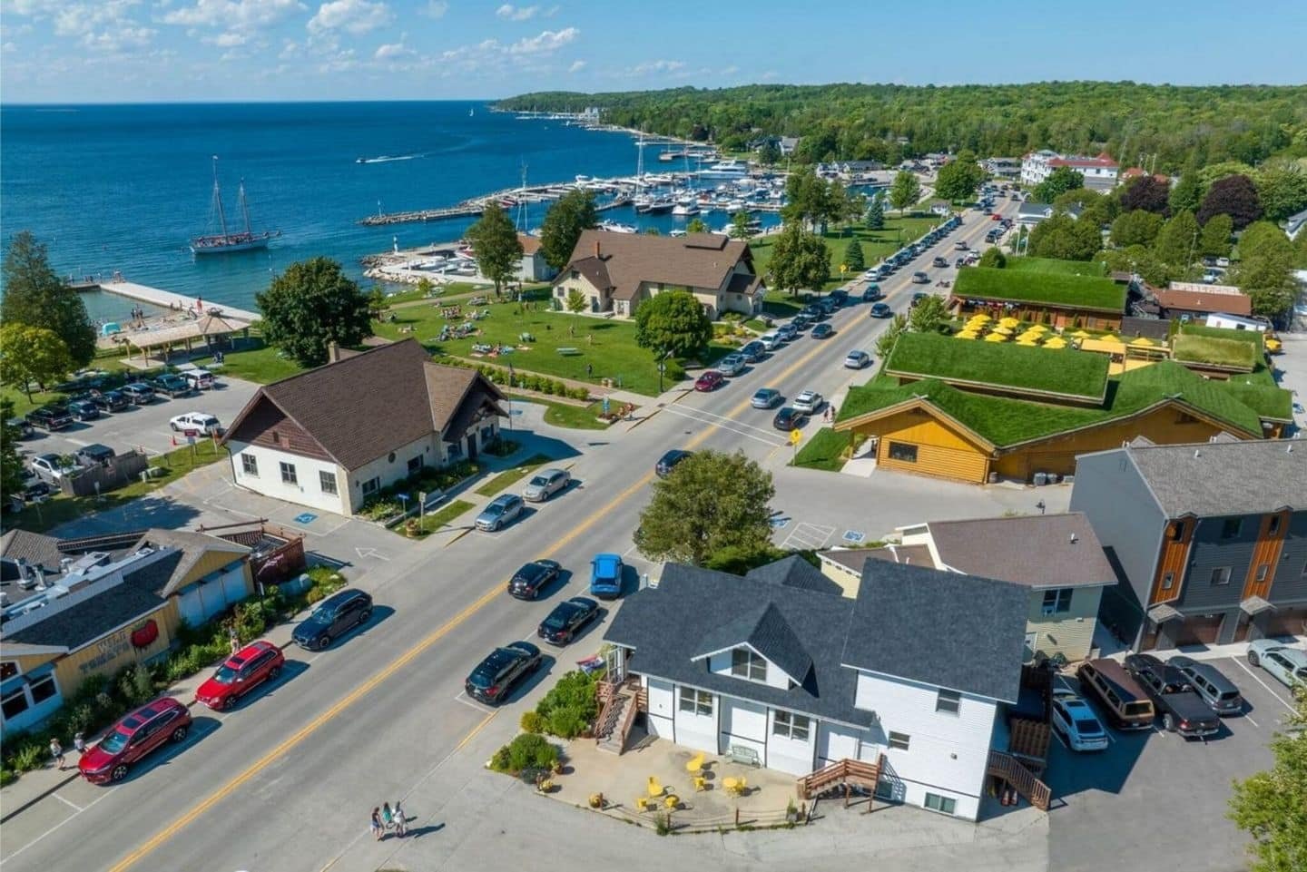 Stay in the heart of Sister Bay at our cozy downtown retreat!