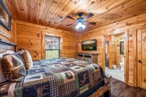Stretch out and relax in the inviting king bedroom.
