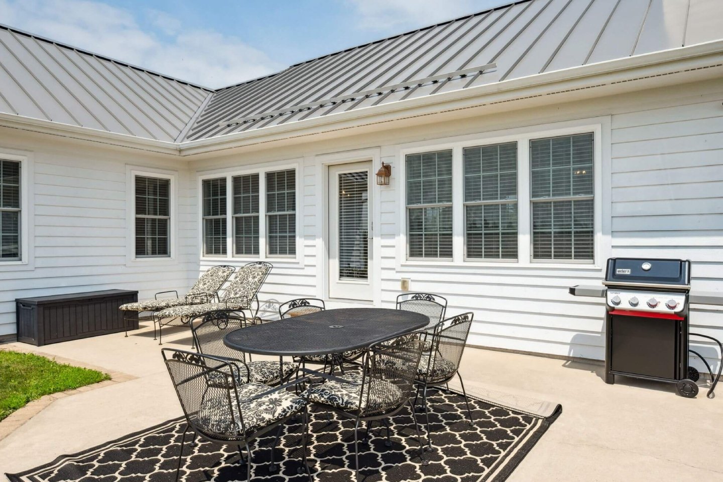 Spacious patio for lounging under the Door County sky.