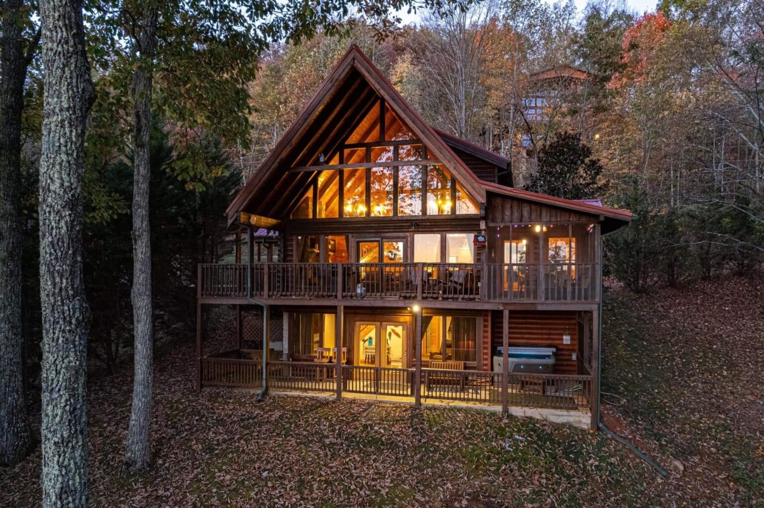 Experience a cabin nestled amongst the greens of the Smoky Mountains