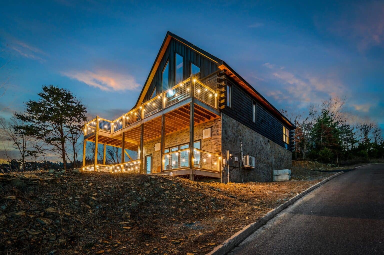 Our cabin beautifully blends contemporary design with rustic charm, creating a cozy and inviting atmosphere