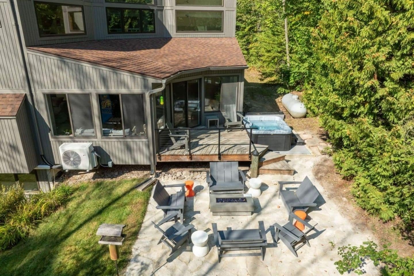 Enjoy cozy interiors, stunning views